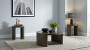 Sweeney 3-piece Coffee and End Occasional Table Set Dark Walnut