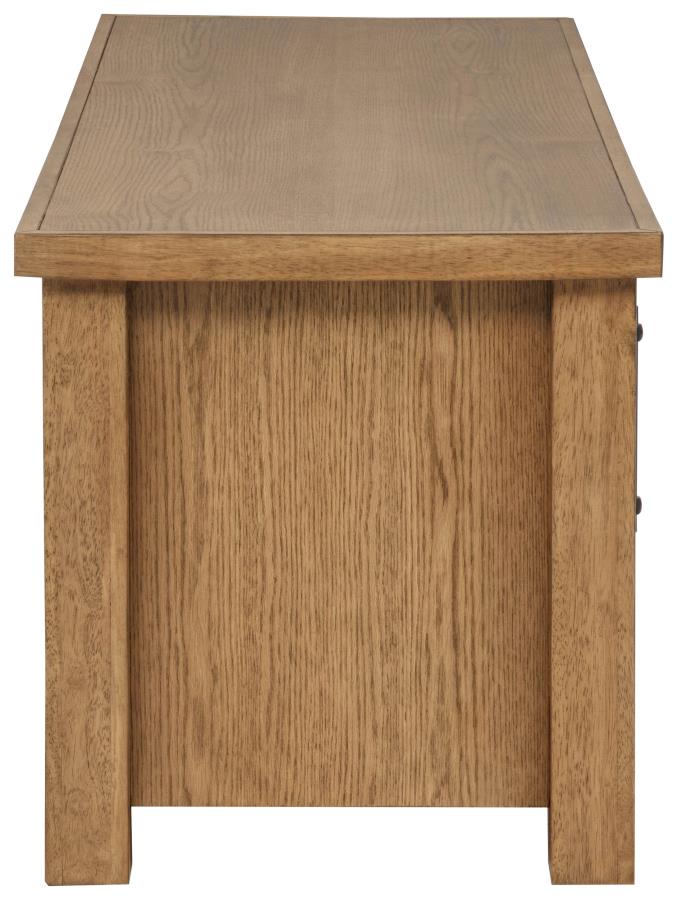 Beasley 2-Door 71-Inch Wood TV Stand Media Console Golden Oak