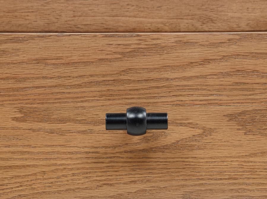 Beasley Square Wood End Side Table With Shelf Golden Oak