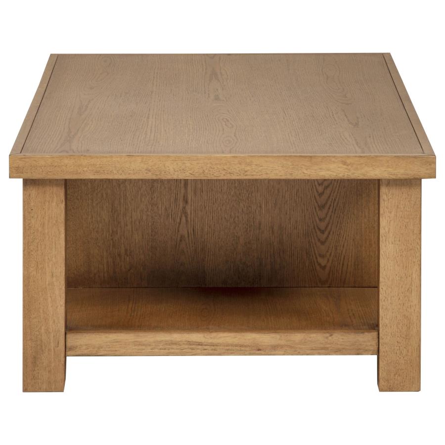 Beasley 4-Drawer Wood Coffee Table Golden Oak