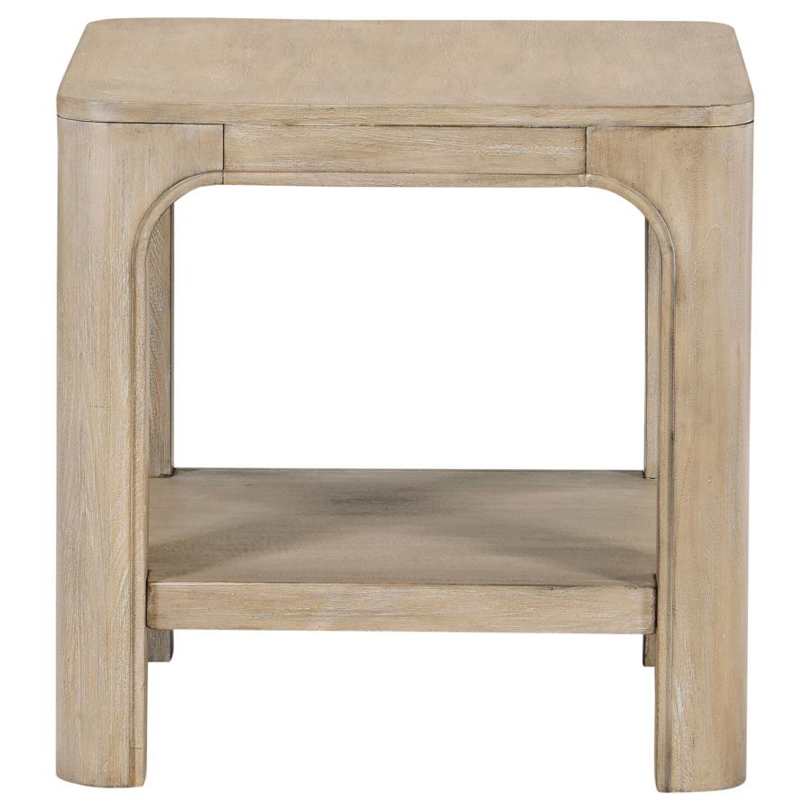 Solano 2-piece Square Coffee Table Set Weathered Mango