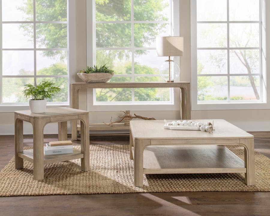 Solano 3-piece Square Coffee Table Set Weathered Mango