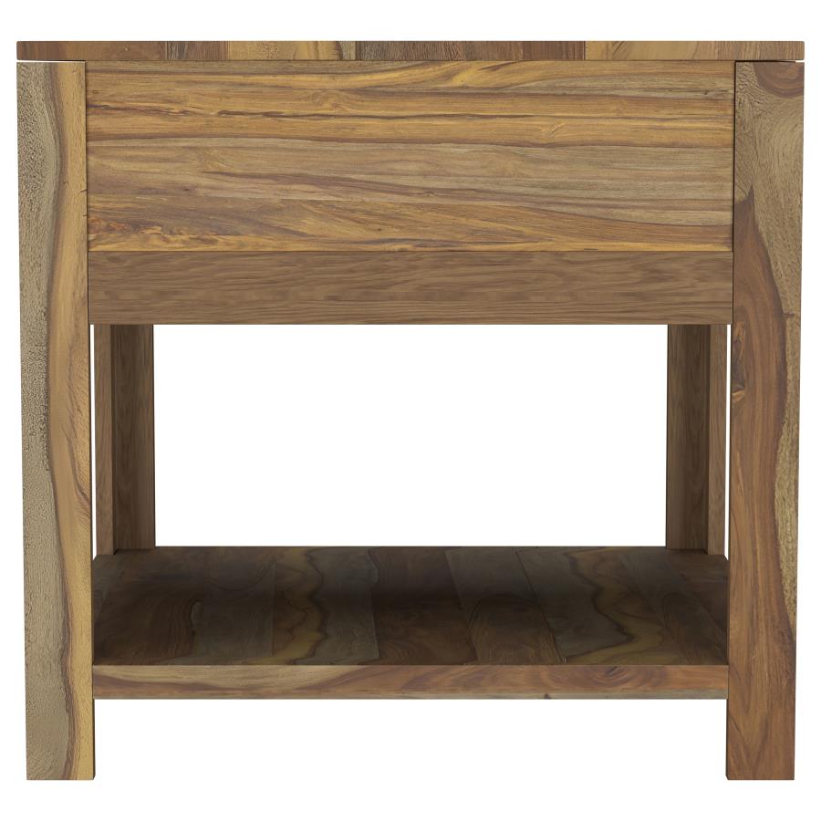Esther 2-Piece Solid Sheesham Coffee and End Table Set Natural