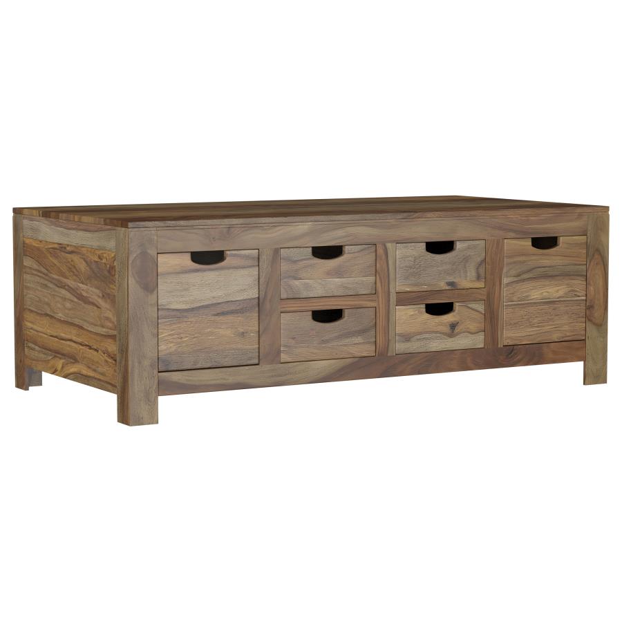 Esther 2-Piece Solid Sheesham Coffee and End Table Set Natural