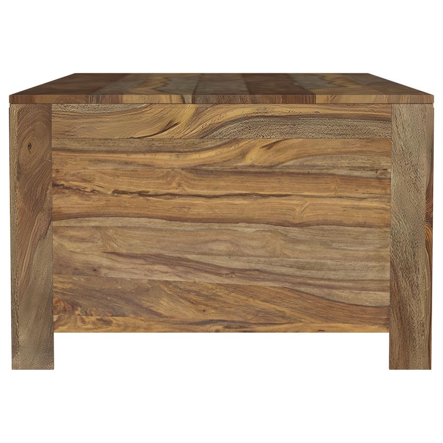 Esther 2-Piece Solid Sheesham Coffee and End Table Set Natural
