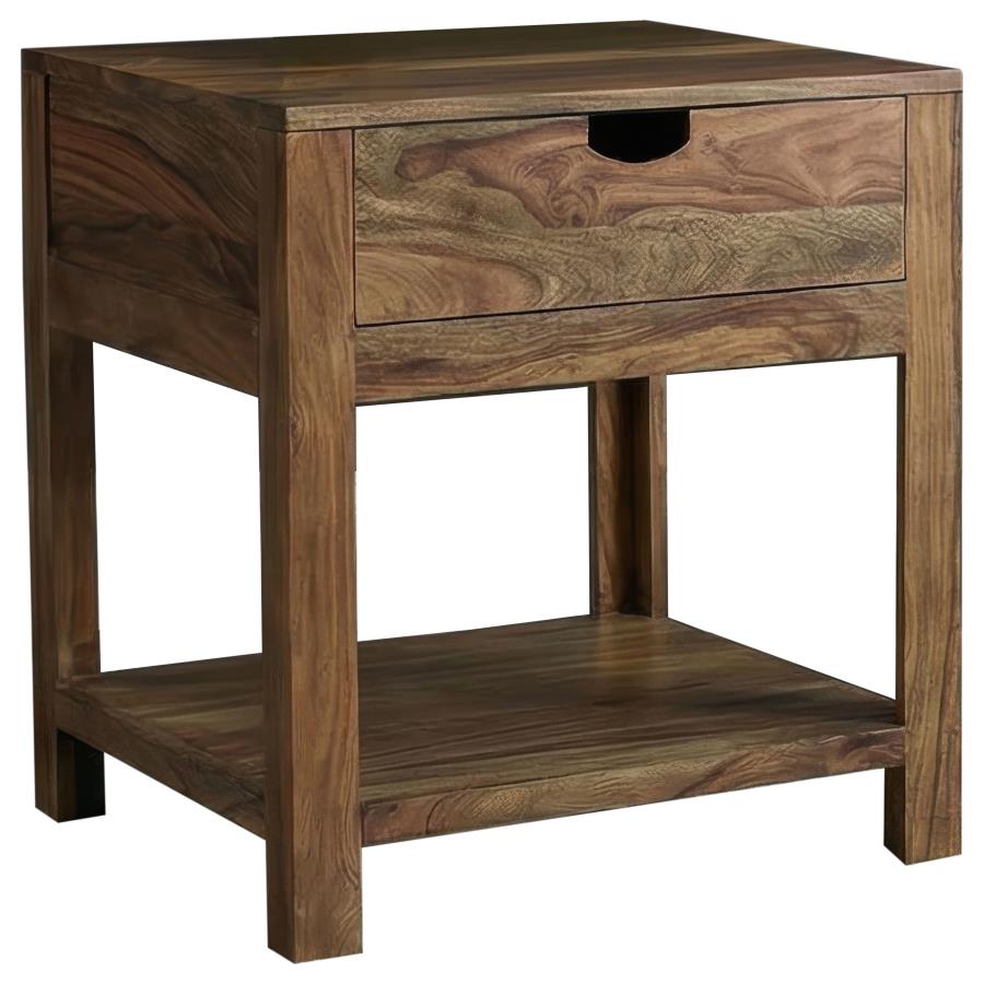 Esther 3-Piece Solid Sheesham Coffee and End Table Set Natural