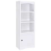 Laughlin 4-shelf Engineered Wood Media Tower White