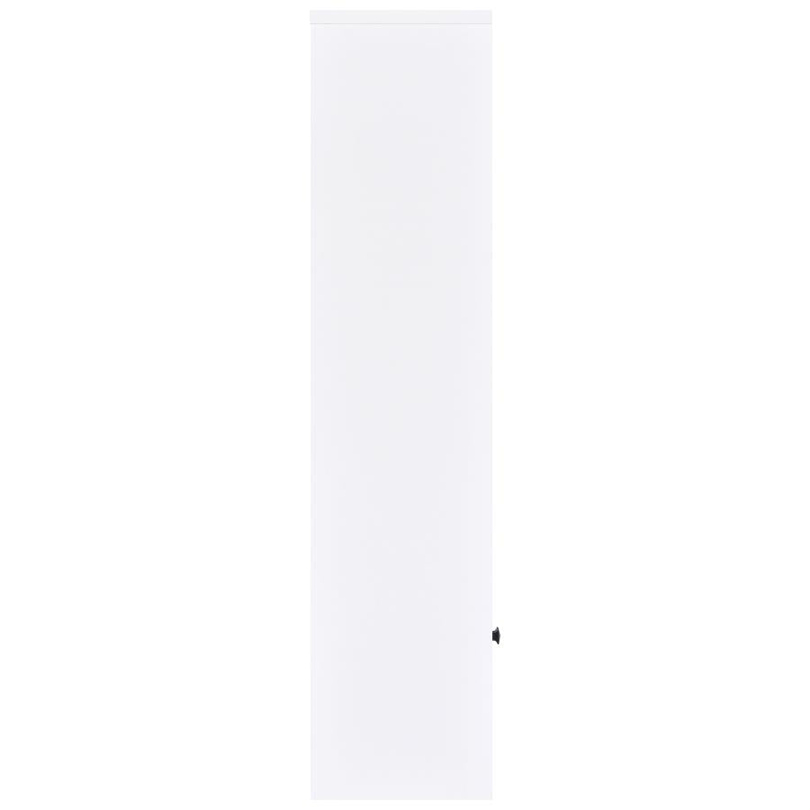 Laughlin 3-shelf Engineered Wood Media Tower White