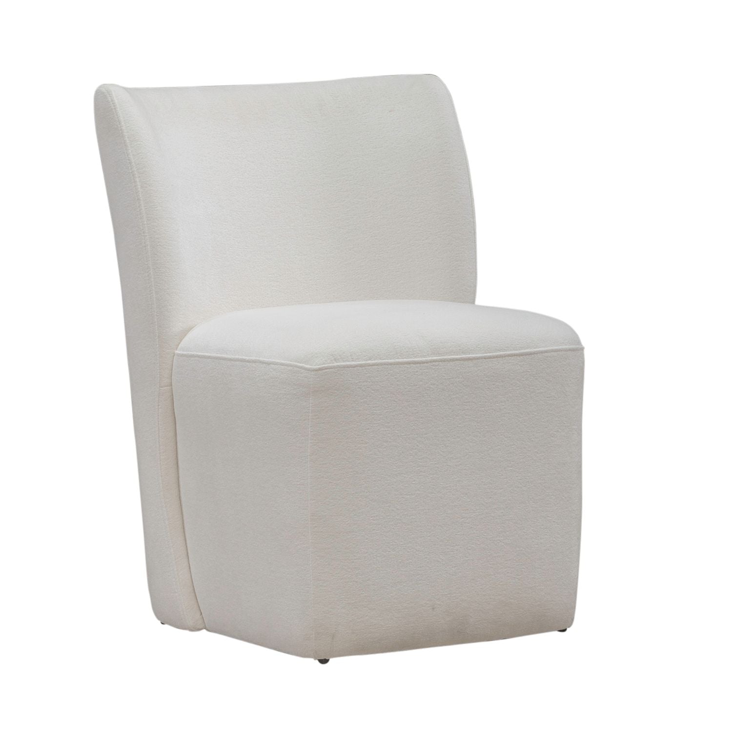 Accent Dining Accent Dining Chair with Casters - Ivory