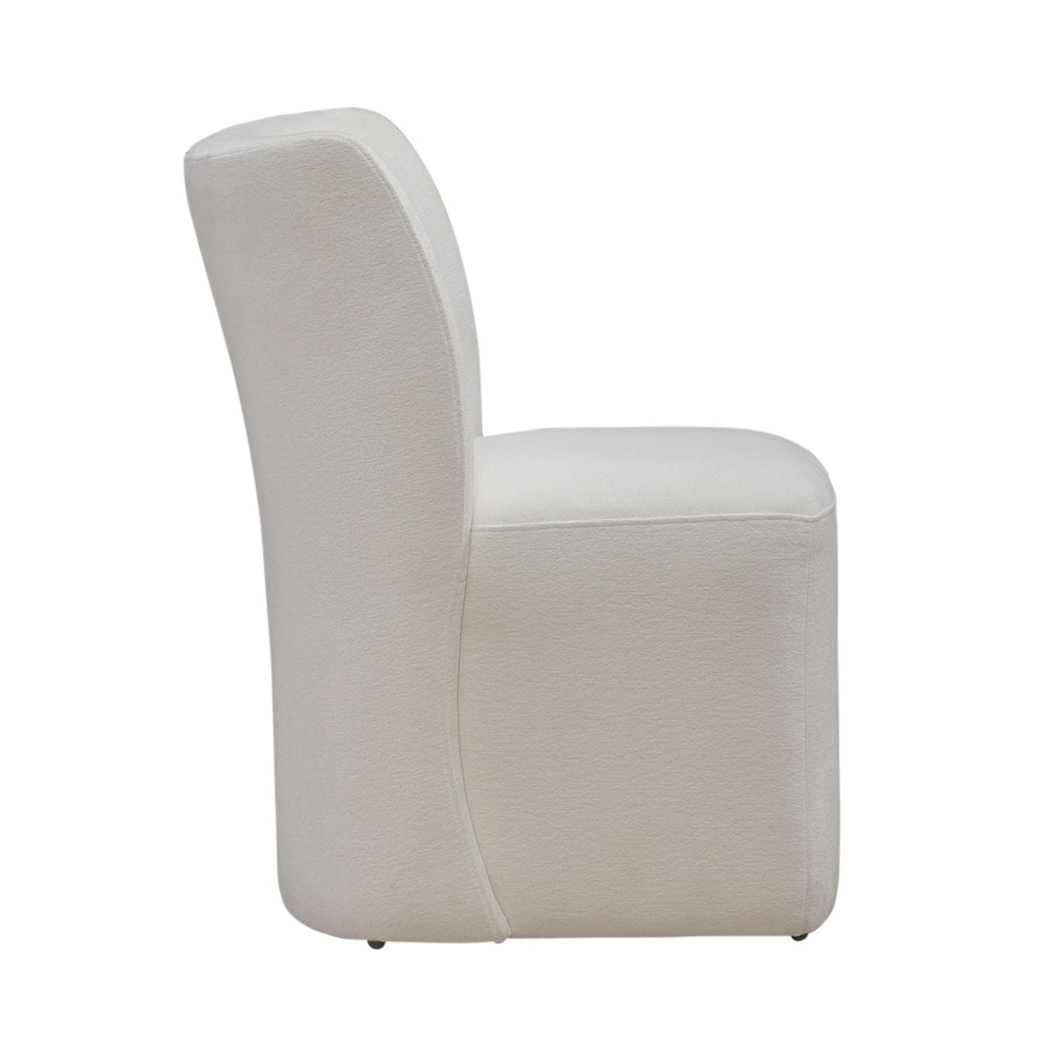 Accent Dining Accent Dining Chair with Casters - Ivory