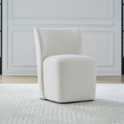 Accent Dining Accent Dining Chair with Casters - Ivory