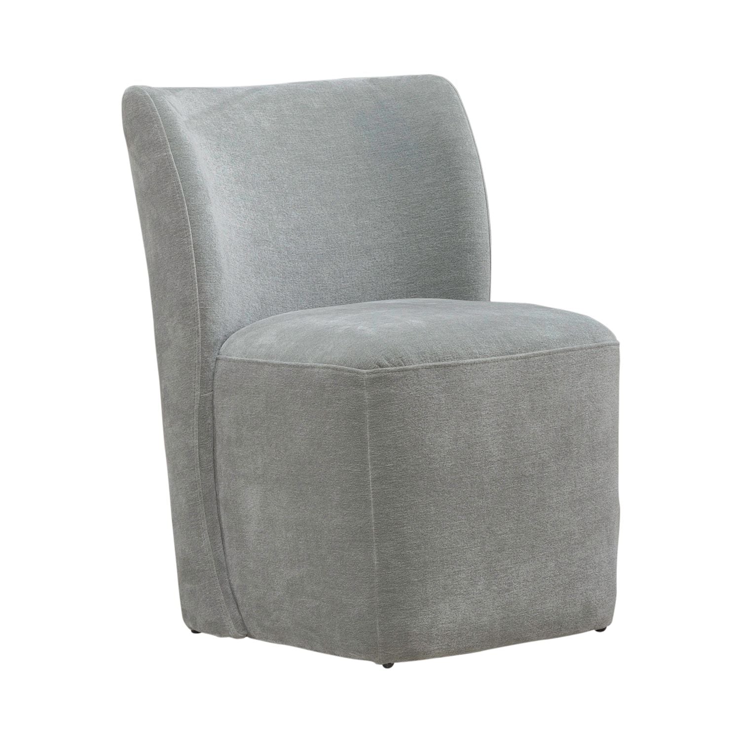 Accent Dining Accent Dining Chair with Casters - Sapphire