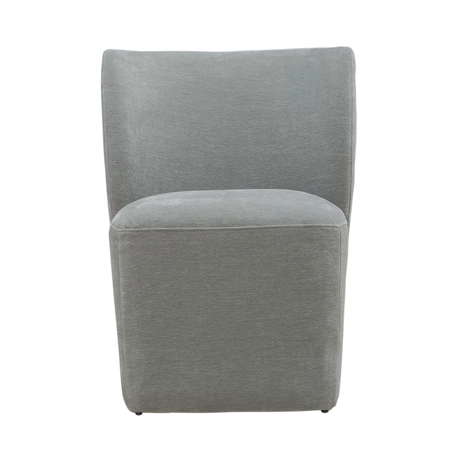 Accent Dining Accent Dining Chair with Casters - Sapphire