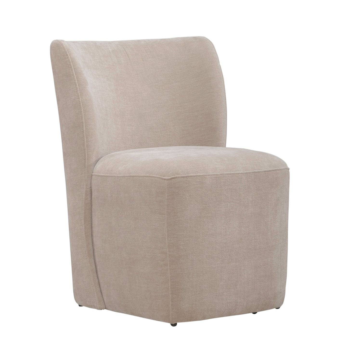 Accent Dining Accent Dining Chair with Casters - Wicker
