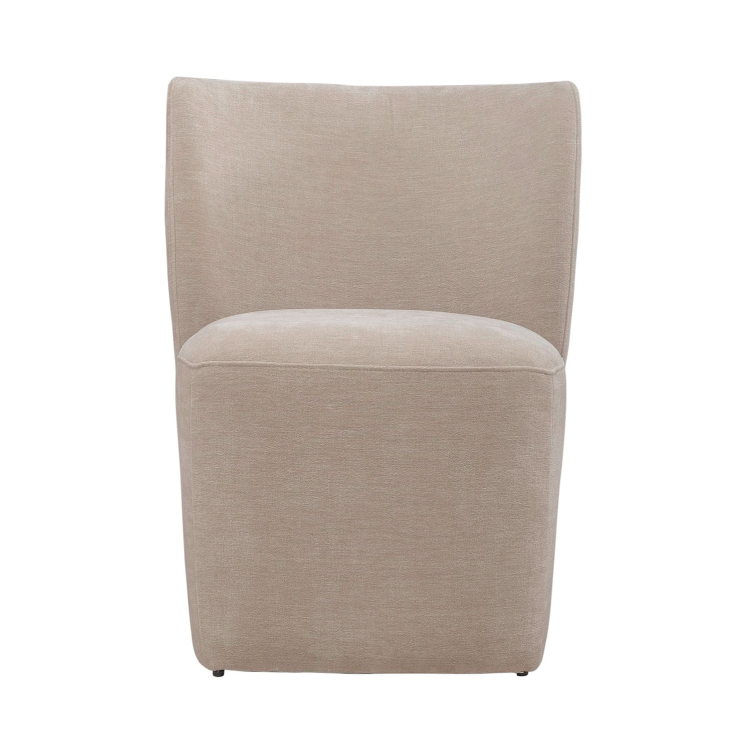 Accent Dining Accent Dining Chair with Casters - Wicker