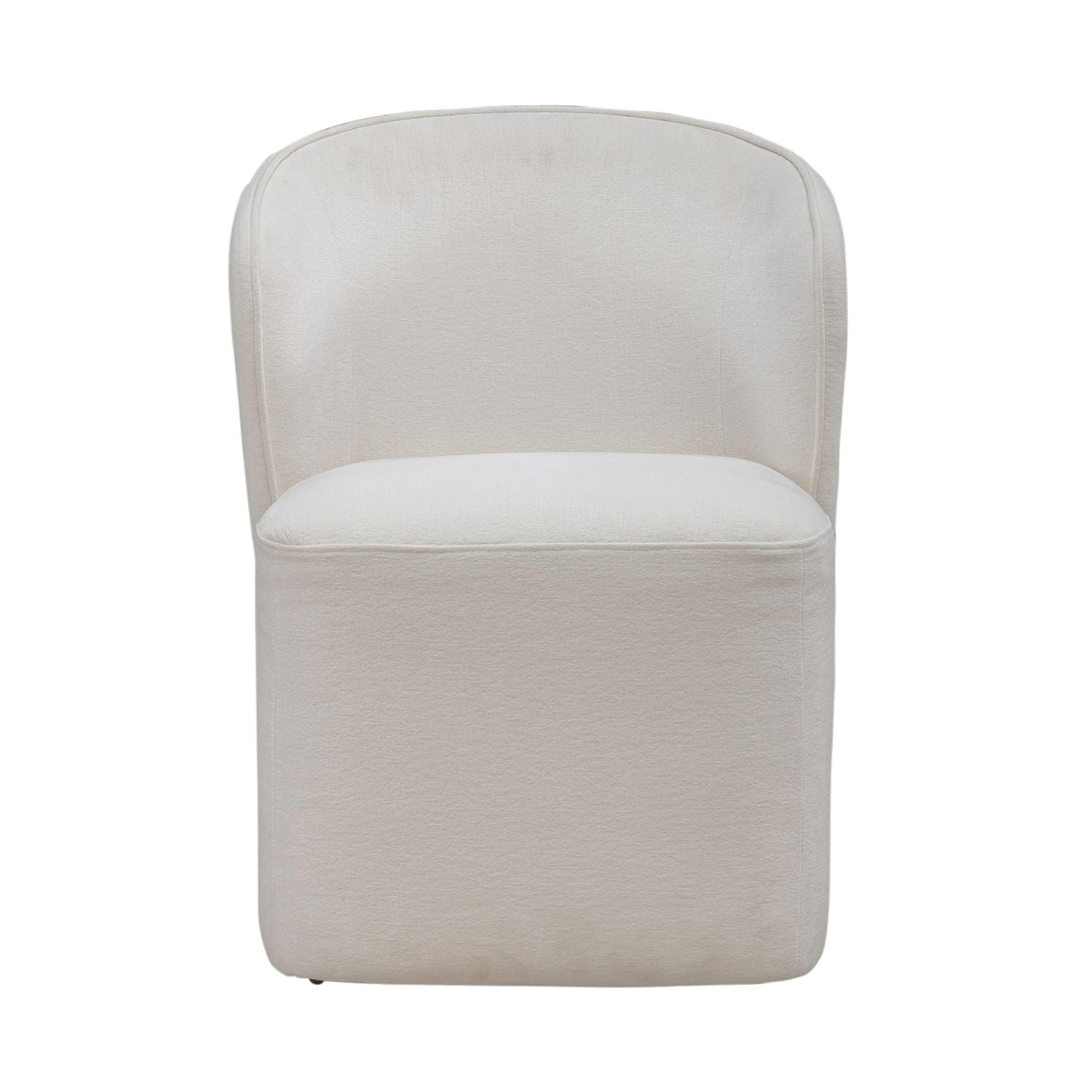 Accent Dining Accent Dining Chair with Casters - Ivory