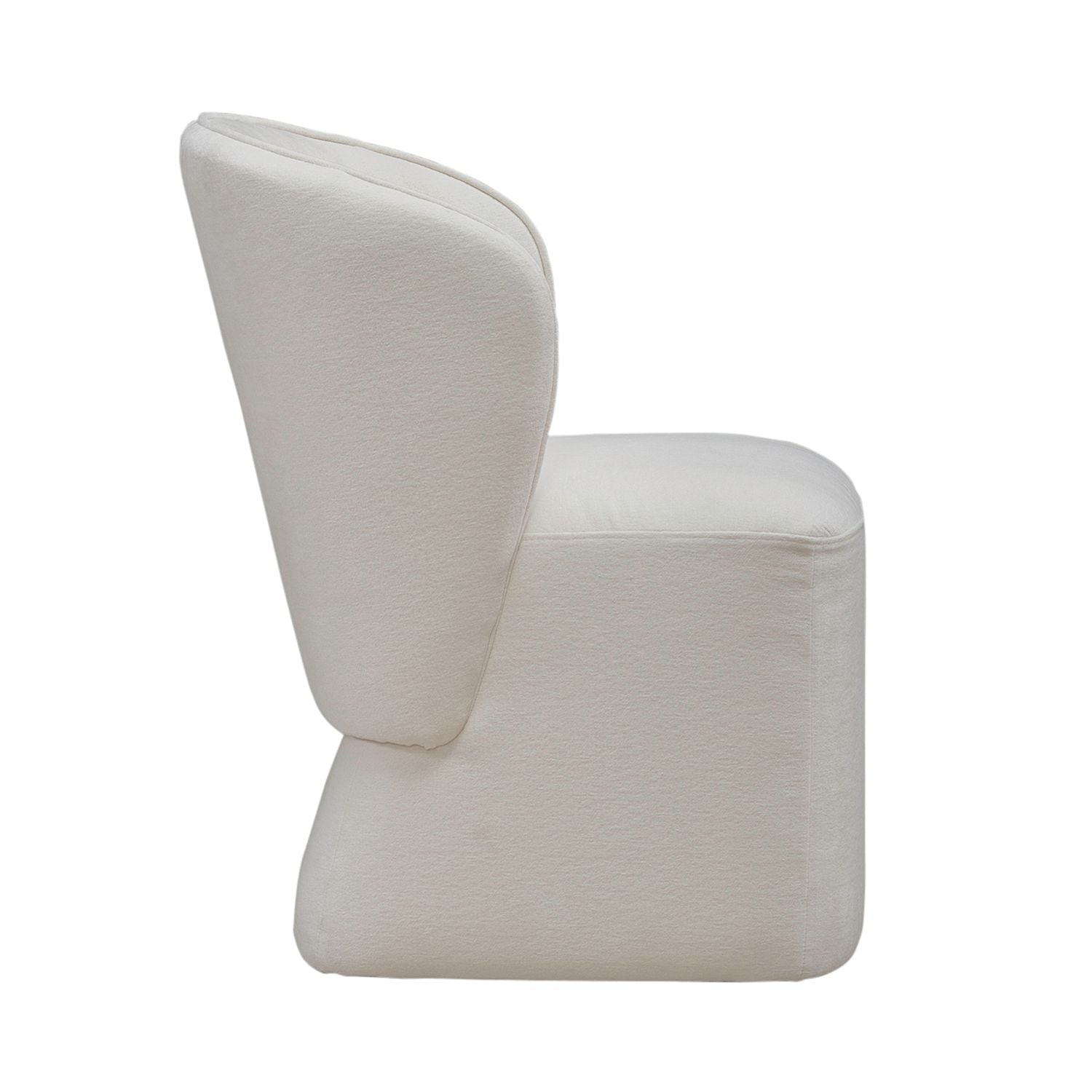 Accent Dining Accent Dining Chair with Casters - Ivory