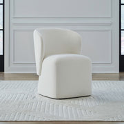 Accent Dining Accent Dining Chair with Casters - Ivory