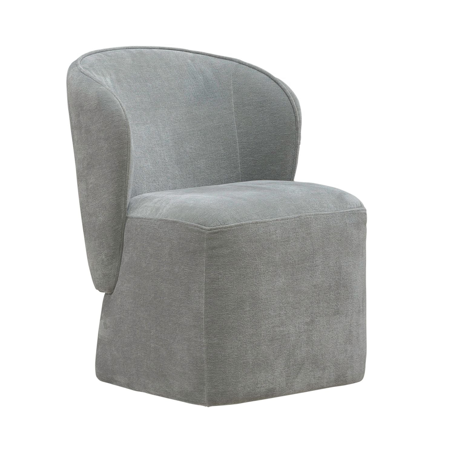 Accent Dining Accent Dining Chair with Casters - Sapphire
