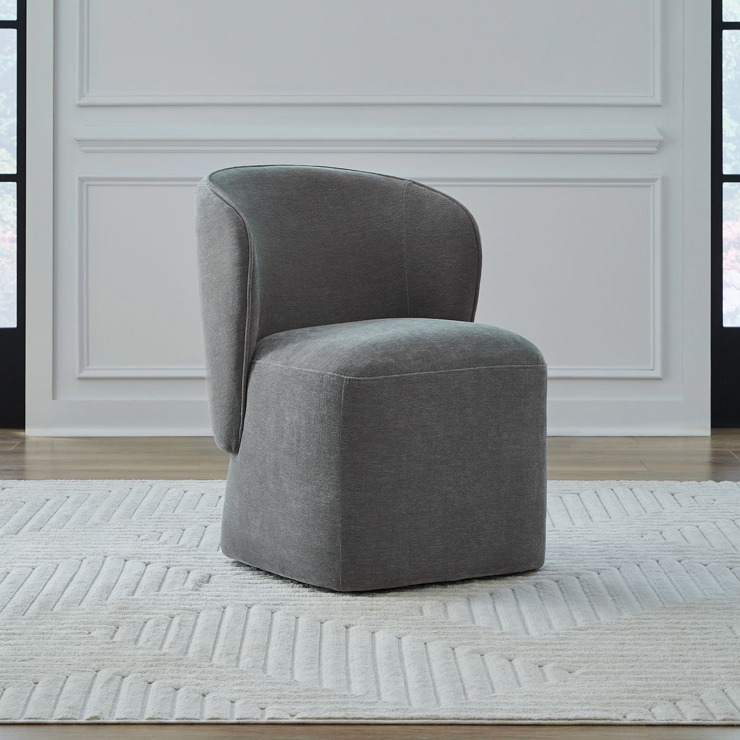 Accent Dining Accent Dining Chair with Casters - Sapphire