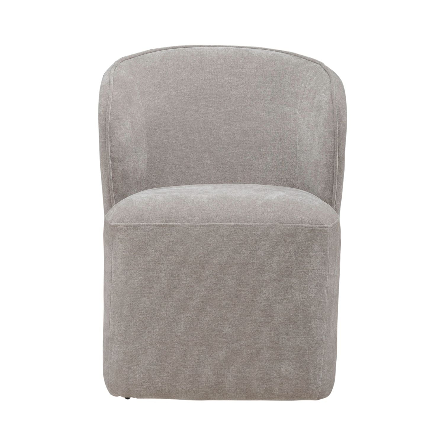 Accent Dining Accent Dining Chair with Casters - Truffle