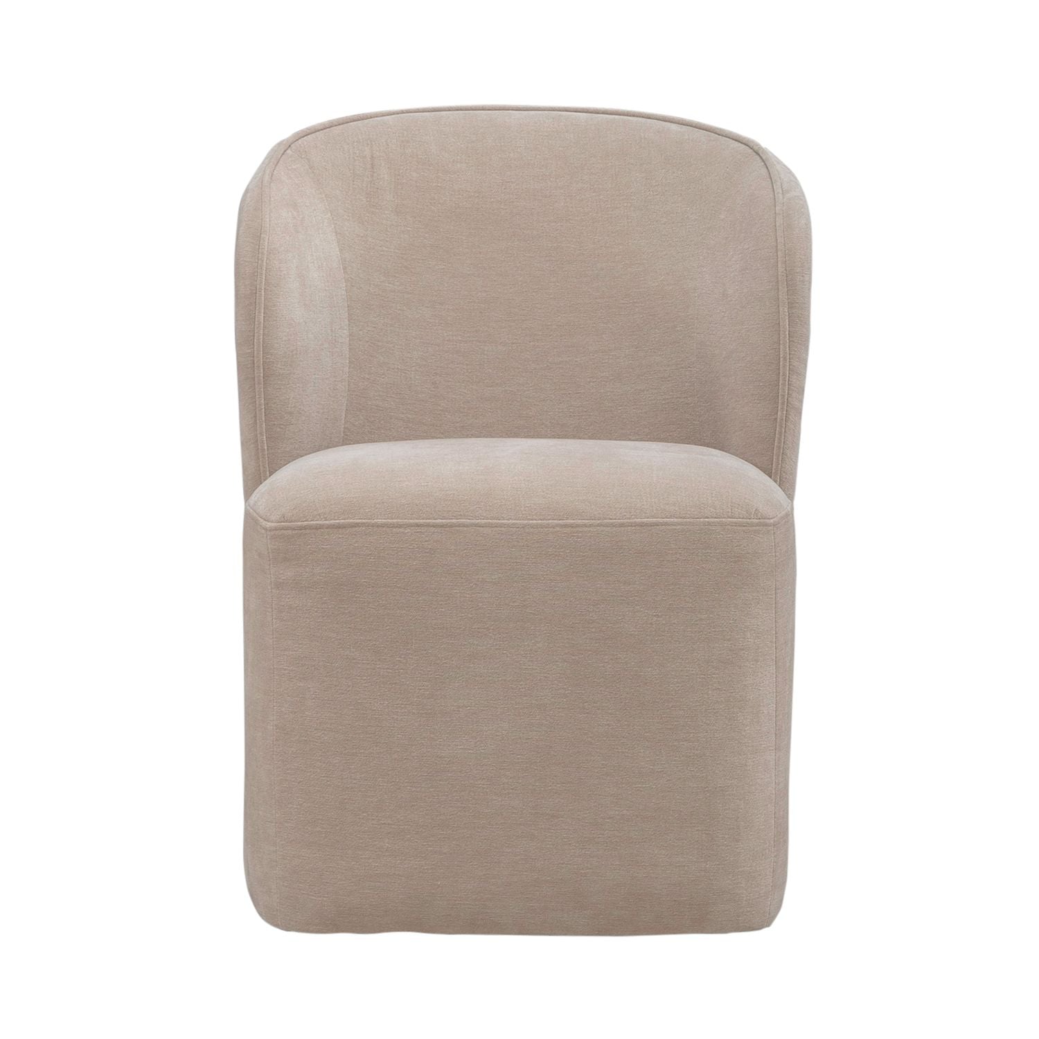 Accent Dining Accent Dining Chair with Casters - Wicker