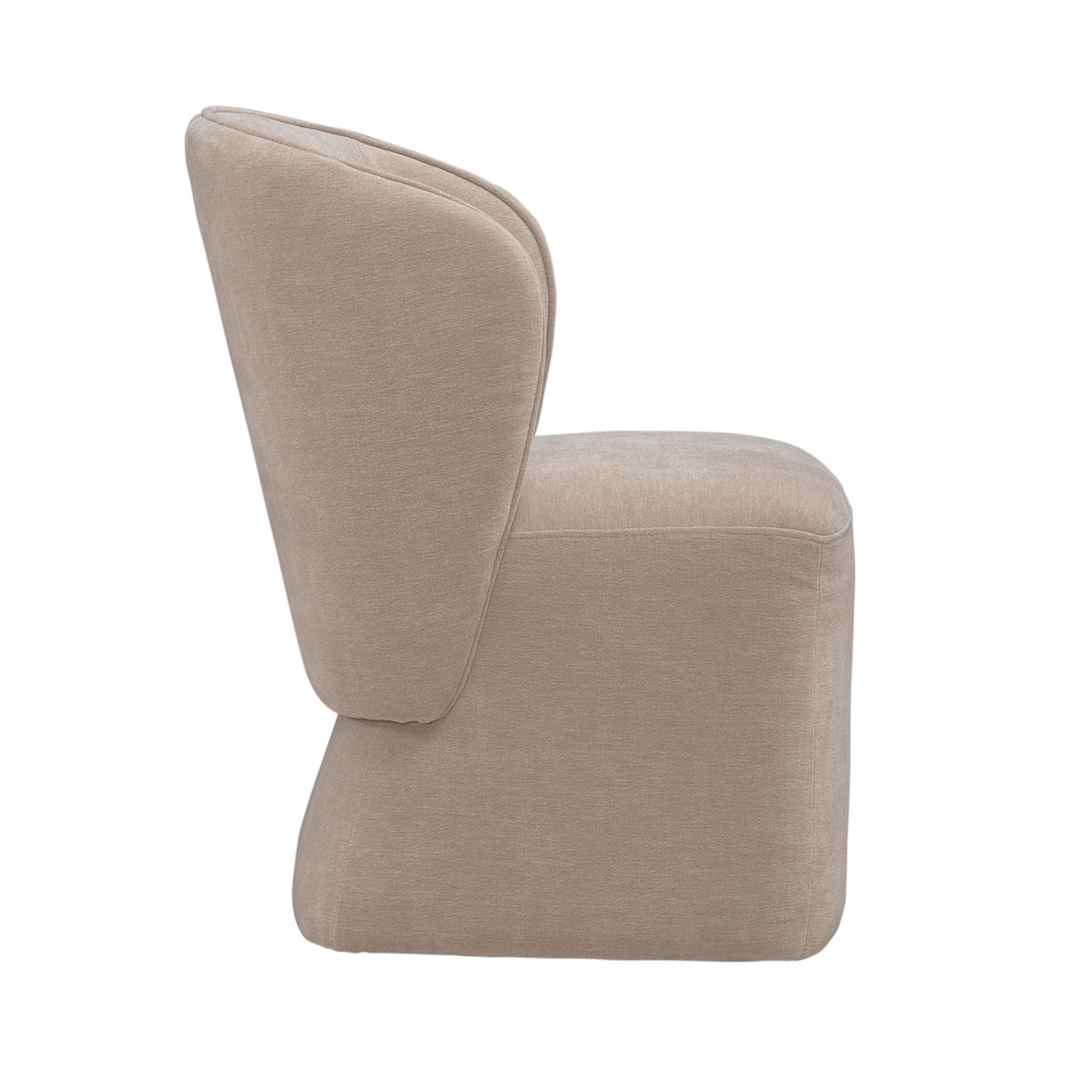 Accent Dining Accent Dining Chair with Casters - Wicker