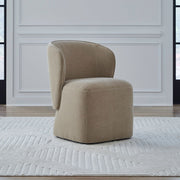 Accent Dining Accent Dining Chair with Casters - Wicker