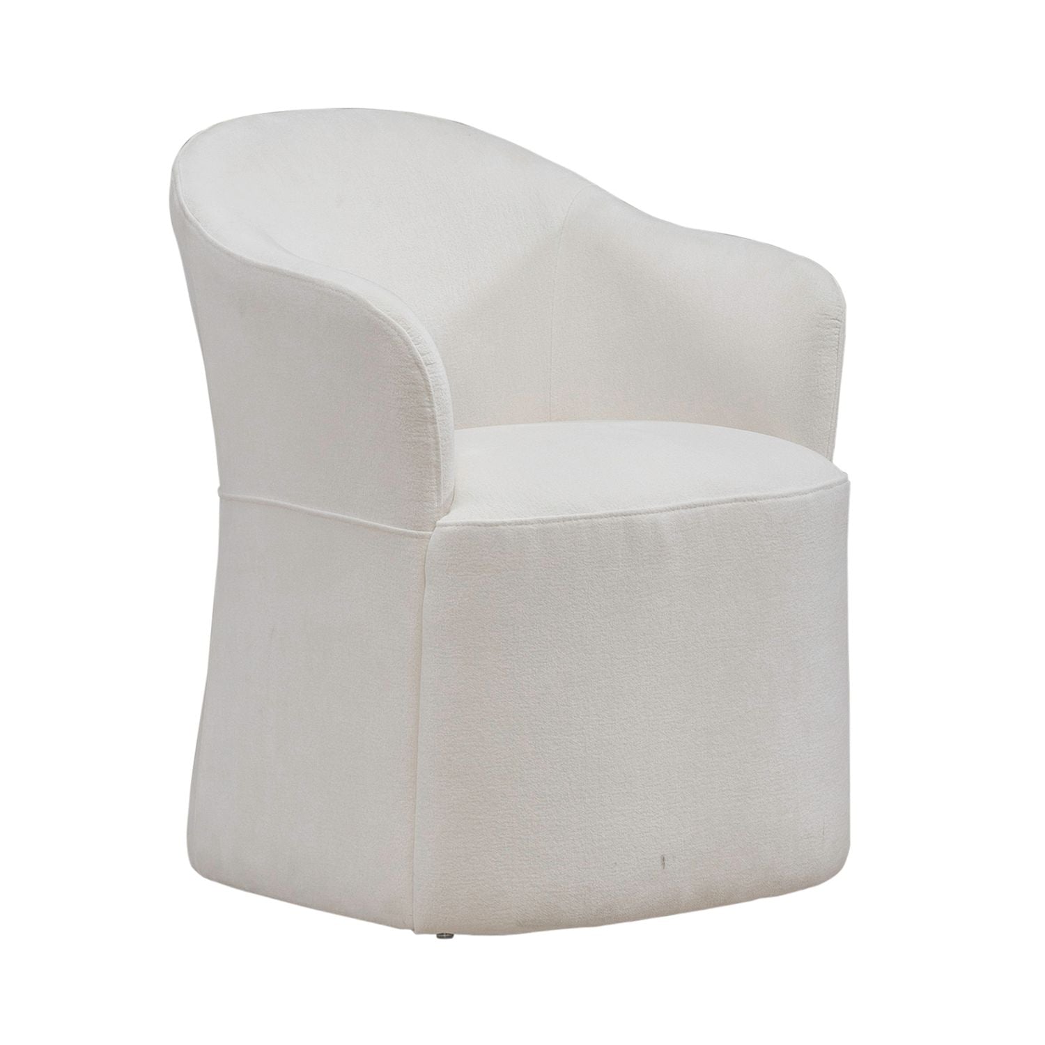 Accent Dining Accent Dining Chair with Casters - Ivory