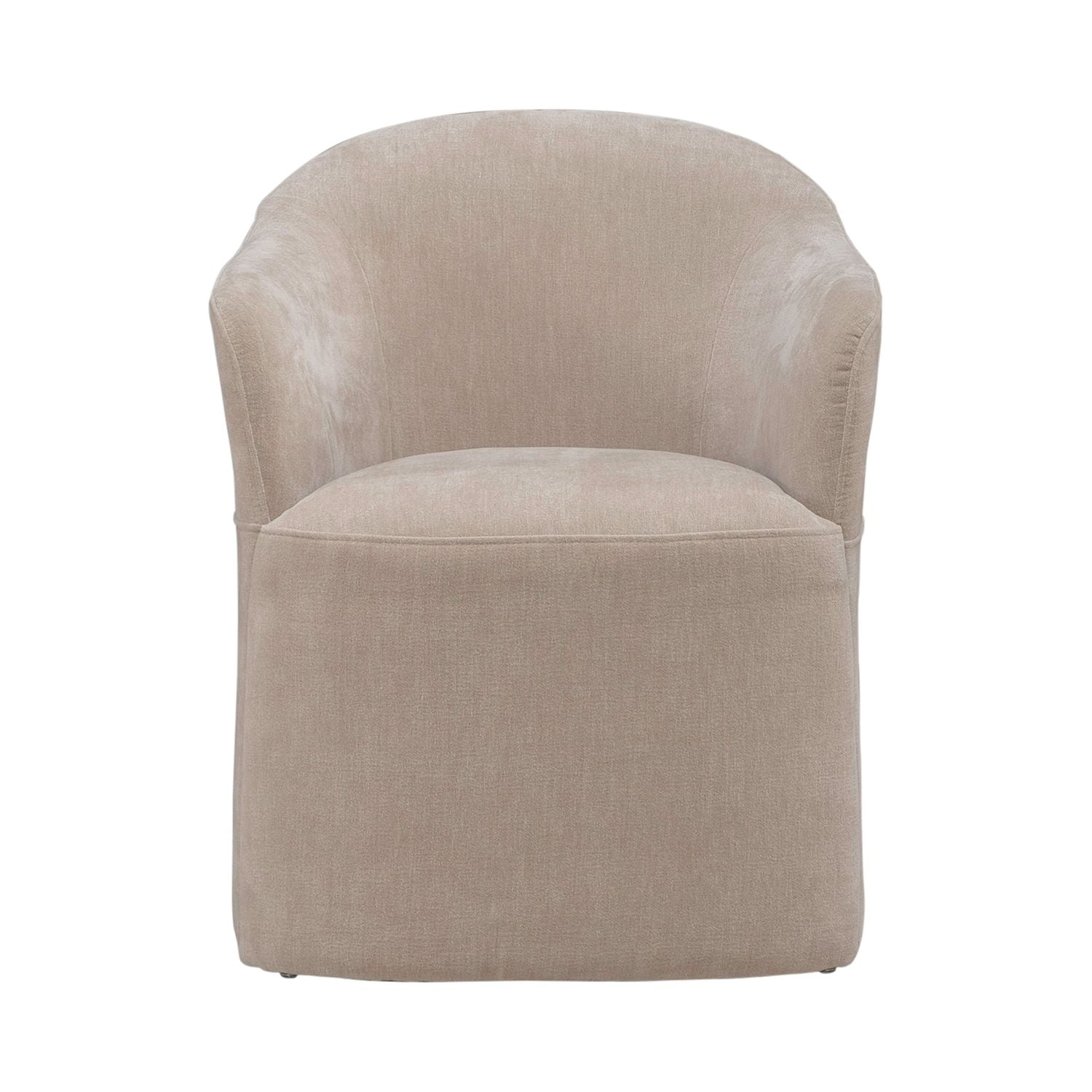 Accent Dining Accent Dining Chair with Casters - Wicker
