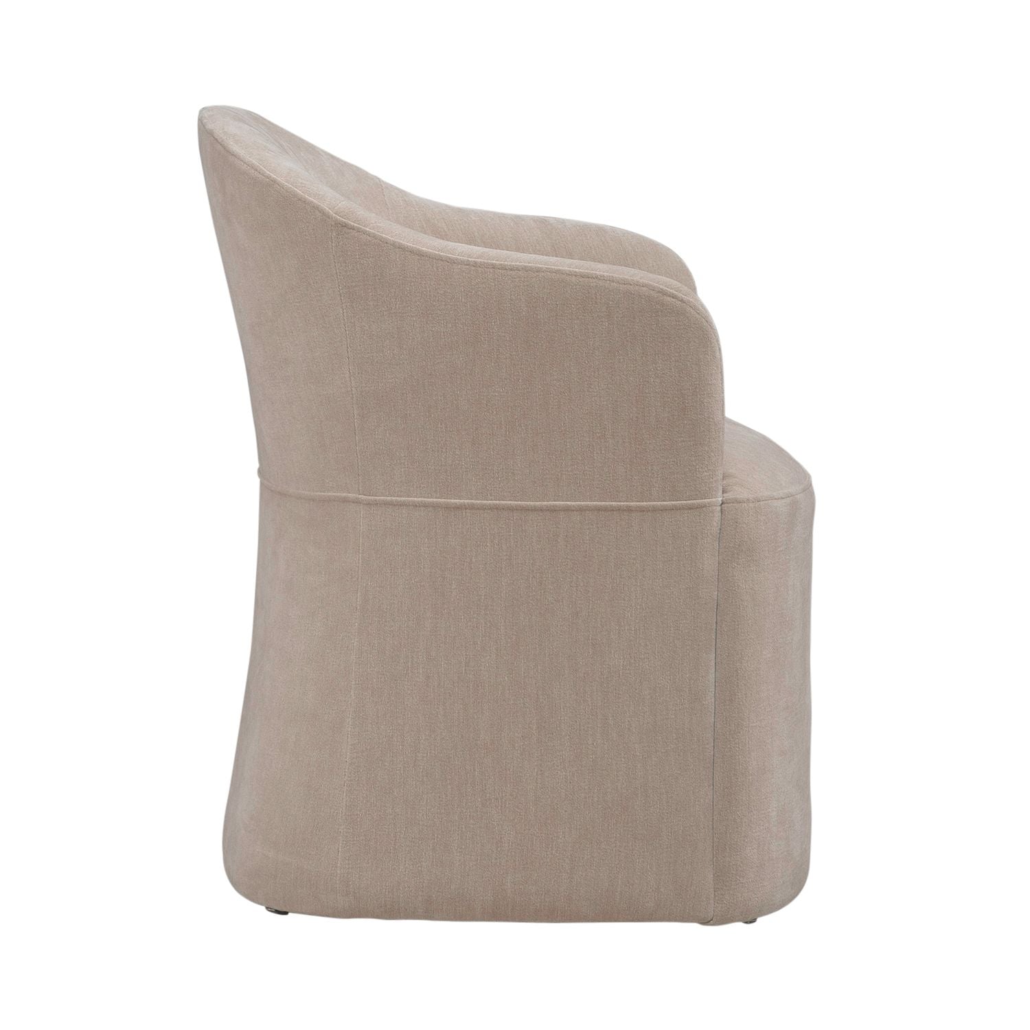 Accent Dining Accent Dining Chair with Casters - Wicker