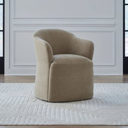 Accent Dining Accent Dining Chair with Casters - Wicker