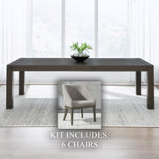 Cascade Falls 7 Piece Rectangular Table Set