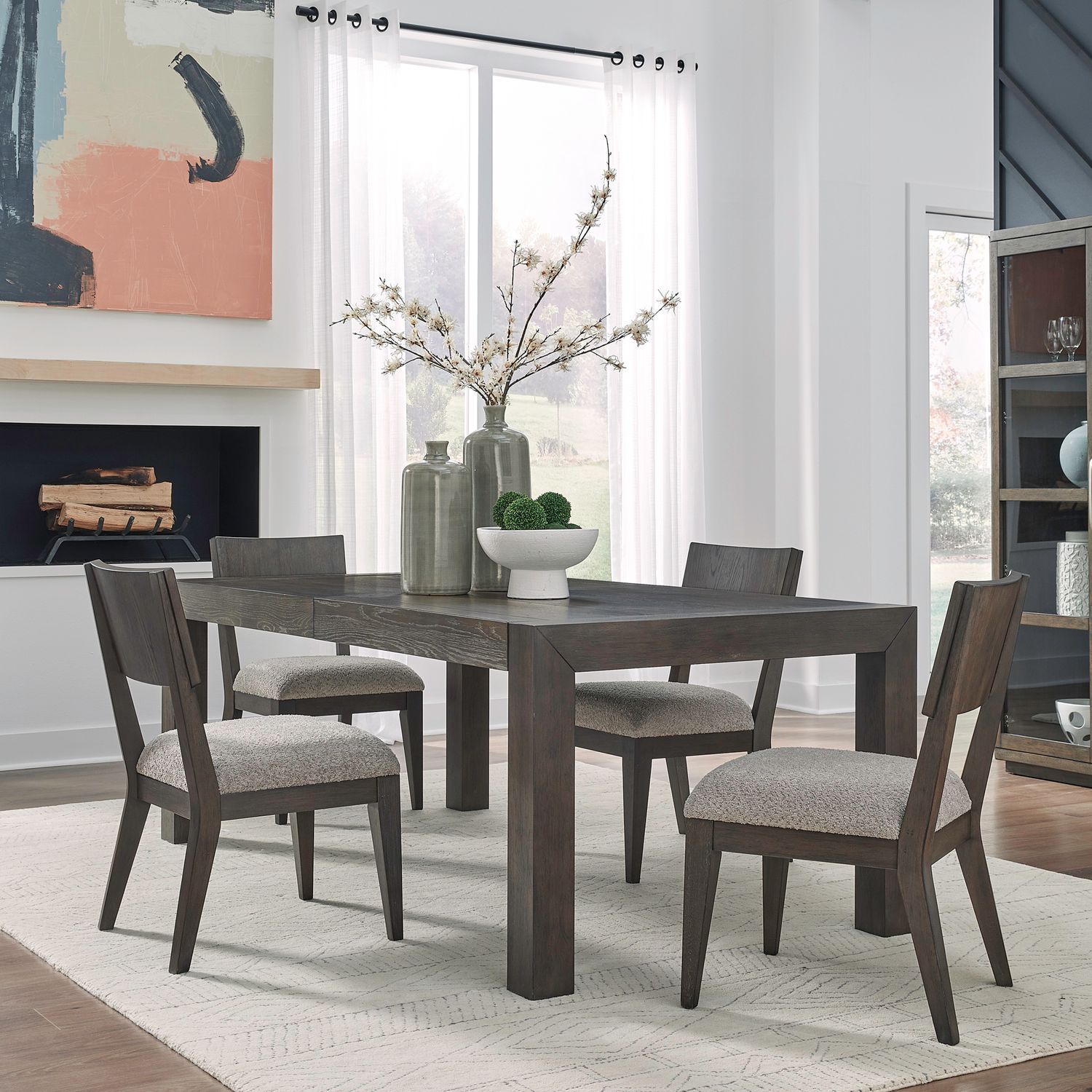 Cascade Falls Opt 5 Piece Rectangular Table Set