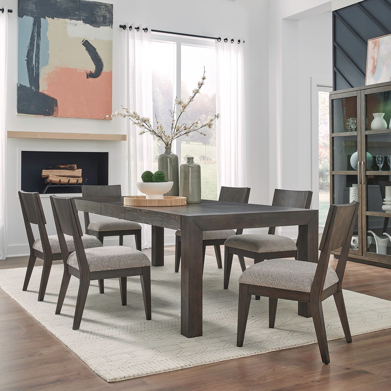 Cascade Falls Opt 7 Piece Rectangular Table Set