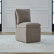 Accent Dining Accent Dining Chair with Casters - Truffle