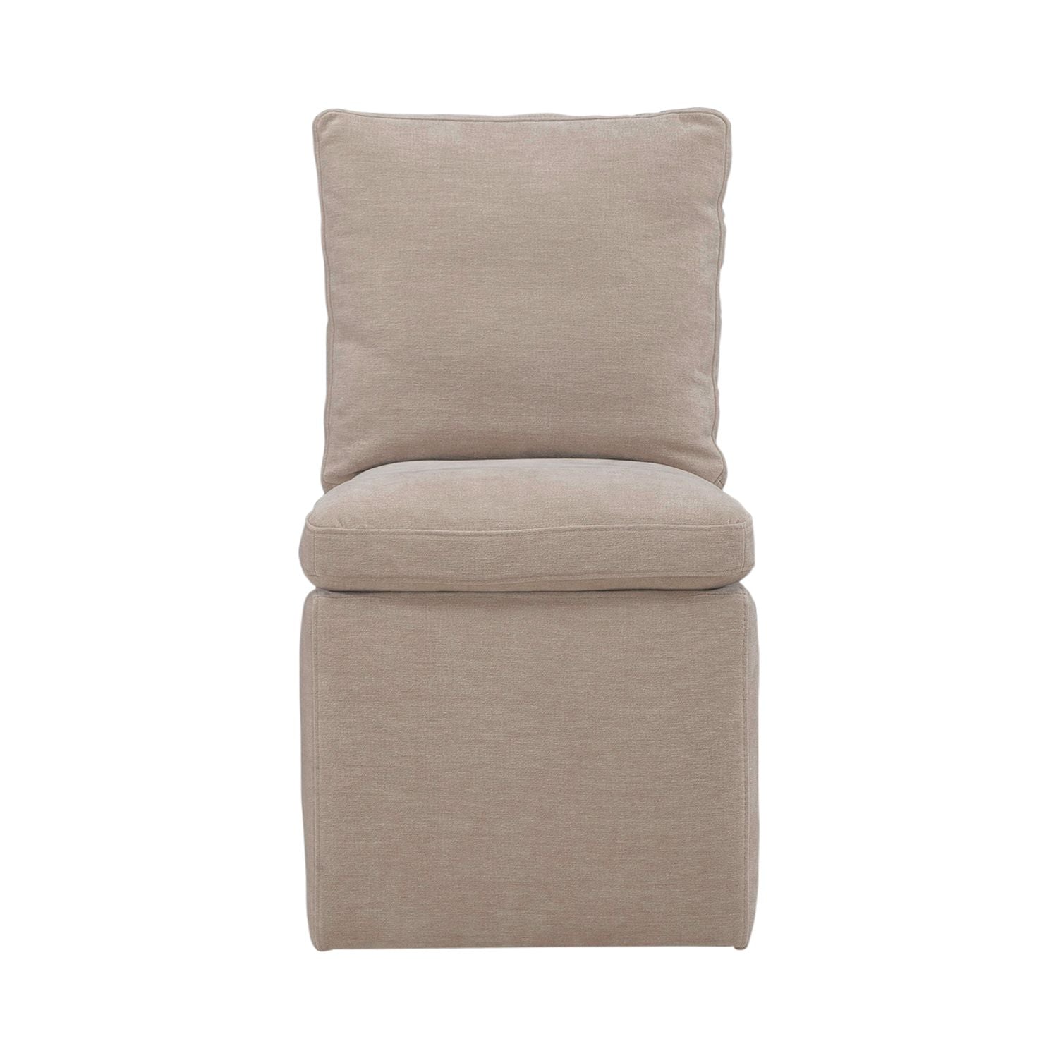 Accent Dining Accent Dining Chair with Casters - Wicker