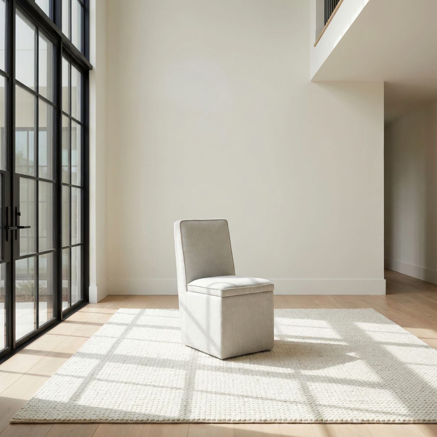 Accent Dining Accent Storage Dining Chair with Casters