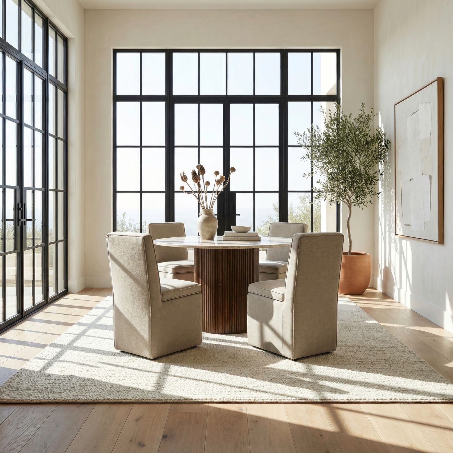 Accent Dining Accent Storage Dining Chair with Casters