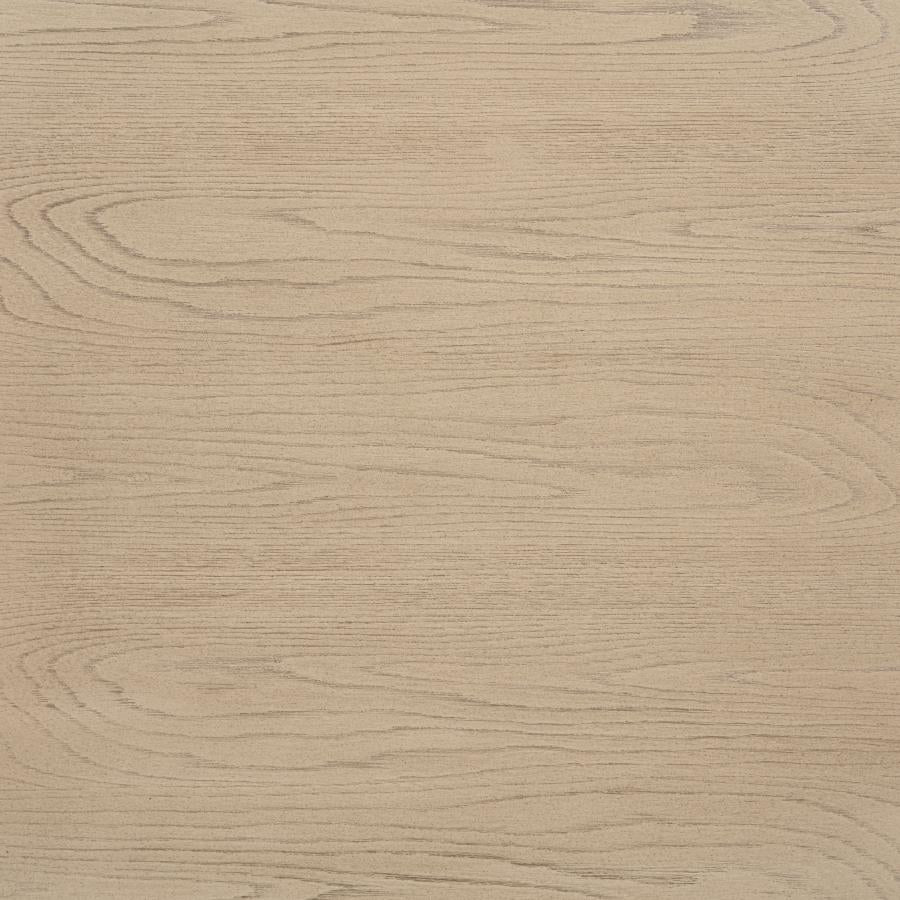 Marcelo Wood Coffee Table with 2 Drawers and Shelf Light Elm