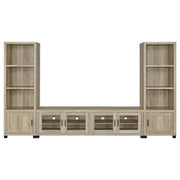 Sachin 3-piece 79-inch TV Entertainment Center Distressed Pine
