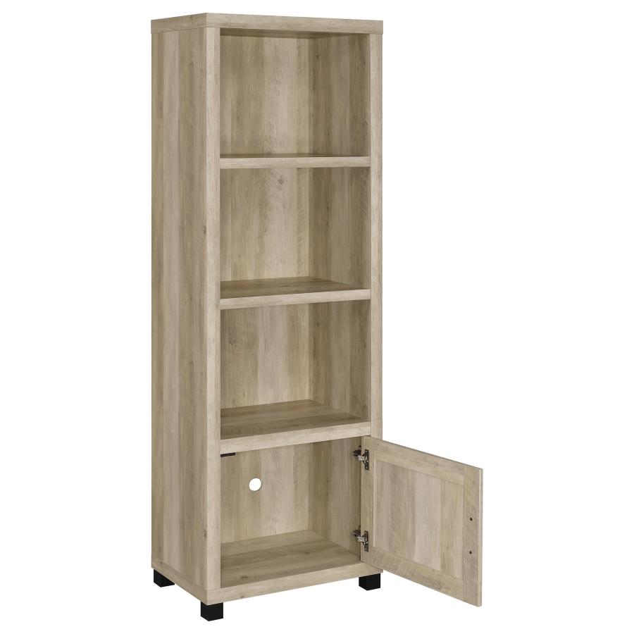 Sachin 3-piece 79-inch TV Entertainment Center Distressed Pine