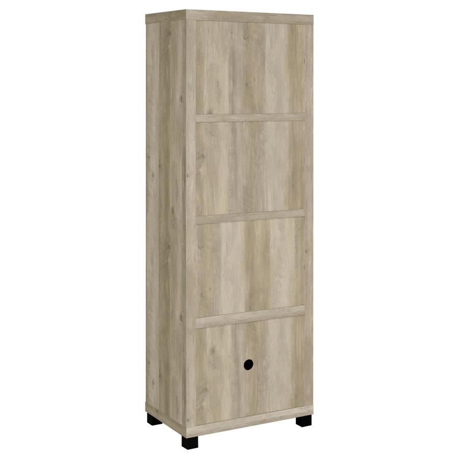 Sachin 3-piece 79-inch TV Entertainment Center Distressed Pine