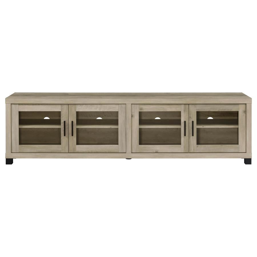 Sachin 3-piece 79-inch TV Entertainment Center Distressed Pine
