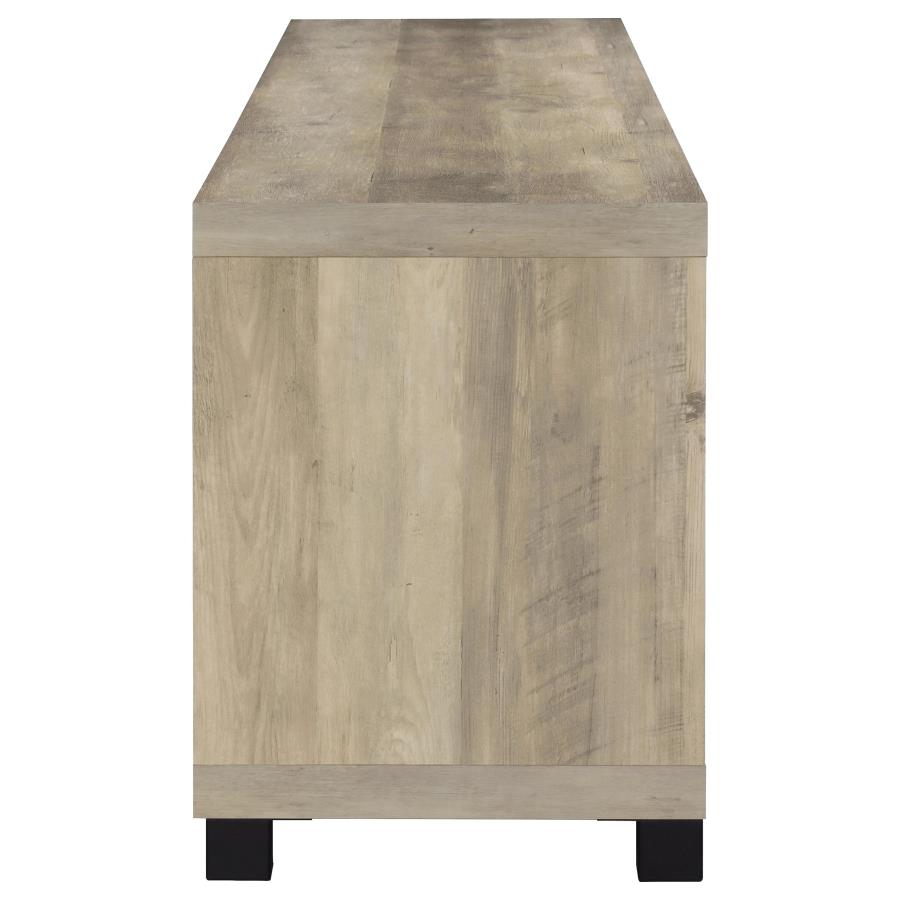 Sachin 3-piece 79-inch TV Entertainment Center Distressed Pine