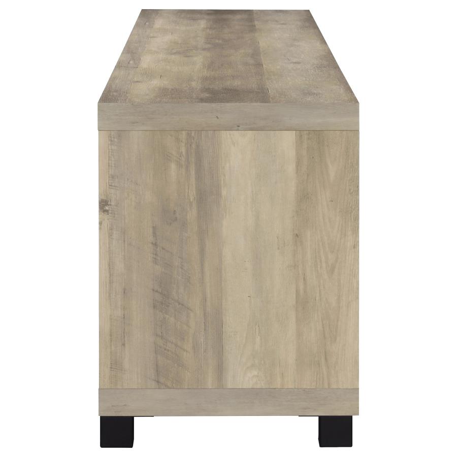Sachin 3-piece 79-inch TV Entertainment Center Distressed Pine