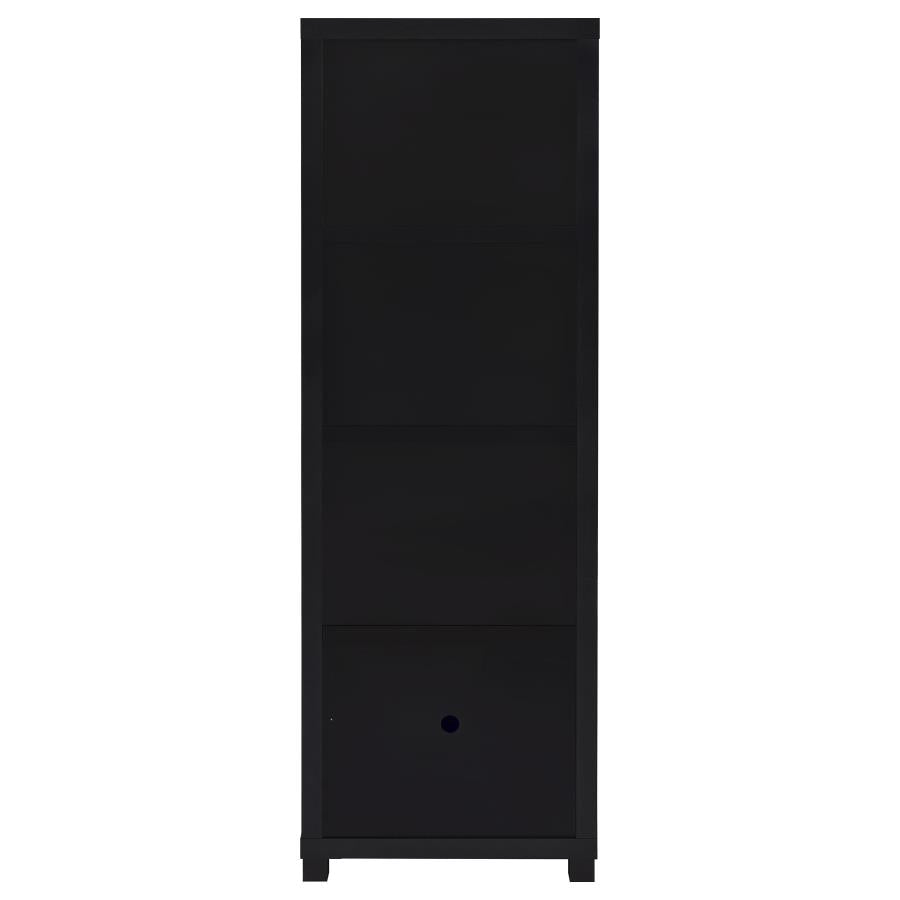 Sachin 3-piece Entertainment Center 79-inch TV Stand Black