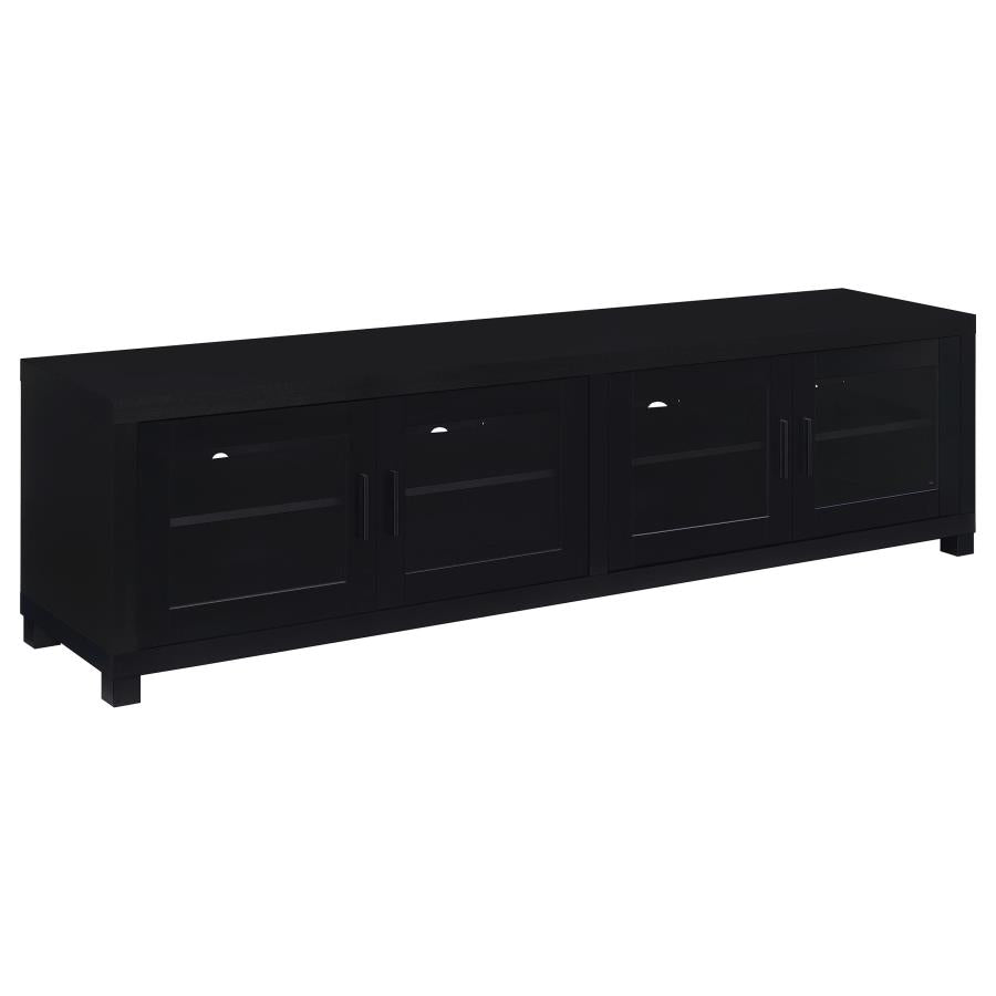 Sachin 3-piece Entertainment Center 79-inch TV Stand Black