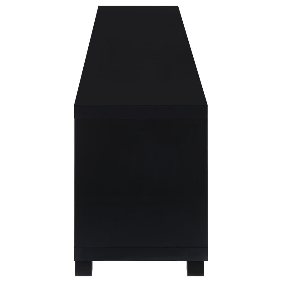 Sachin 3-piece Entertainment Center 79-inch TV Stand Black