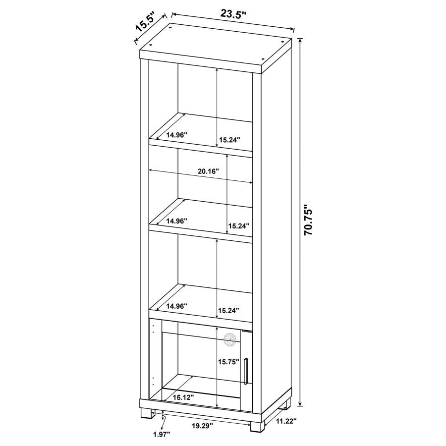 Sachin 3-piece Entertainment Center 79-inch TV Stand Black